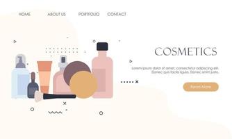 definir recipientes cosméticos garrafas vetor de spa de beleza facial