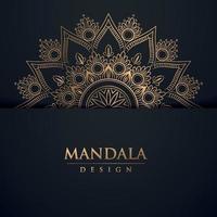 mandala floral decorativa para impressão, cartão, capa etc. vetor