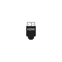 ícone HDMI. modelo de design de ilustração vetorial. vetor