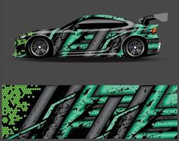 gráficos de decalque de envoltório de carro. corrida de grunge de listra de águia abstrata e fundo esportivo para libré de corrida ou adesivo de vinil de carro de uso diário vetor