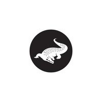 logotipo de crocodilo. modelo de design de ilustração vetorial. vetor