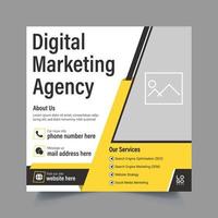 banner de marketing de negócios digitais para design de modelo de postagem de mídia social vetor