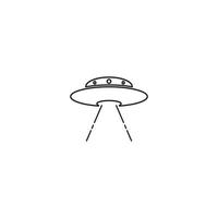 design de modelo de ilustração vetorial de ícone de ufo vetor