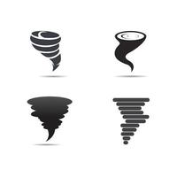 design de modelo de ilustração vetorial de ícone de tornado vetor