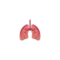 design de modelo de ilustração vetorial de ícone de pulmões vetor
