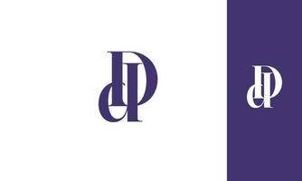 letras do alfabeto iniciais monograma logotipo dp, pd, d e p vetor