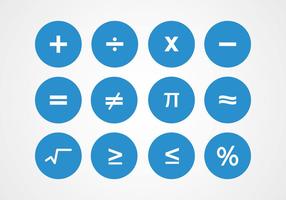 Vetores de símbolos matemáticos