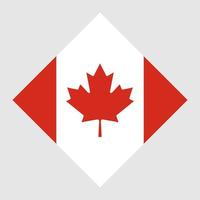 bandeira do Canadá, cores oficiais. ilustração vetorial. vetor