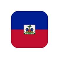 bandeira do haiti, cores oficiais. ilustração vetorial. vetor