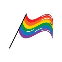 símbolo da bandeira lgbt vetor