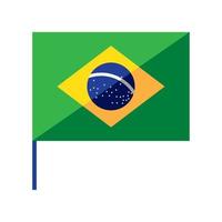 nação bandeira do brasil vetor