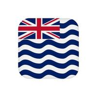bandeira britânica do território do Oceano Índico, cores oficiais. ilustração vetorial. vetor