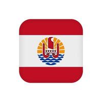 bandeira da polinésia francesa, cores oficiais. ilustração vetorial. vetor