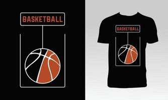 design elegante de camiseta de basquete vetor