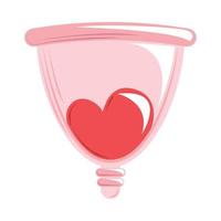 ícone do copo menstrual vetor