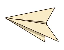 brinquedo avião de papel vetor