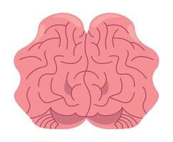ícone de cérebro rosa vetor