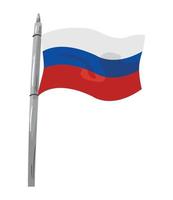 bandeira russia acenando vetor