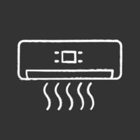 ícone de giz do condicionador de ar. ar condicionado. ilustração vetorial isolado quadro-negro vetor