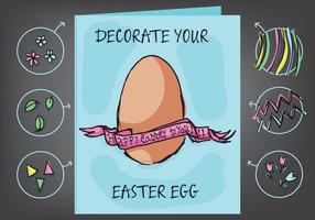 Vector de decoração de ovos de Páscoa grátis