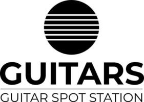 buraco de guitarra e logotipo de vetor livre de cordas