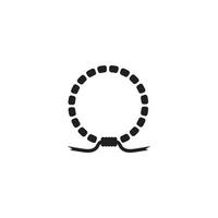 ícone de pulseira. conceito de logotipo de pulseira na moda em fundo branco vetor
