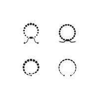 ícone de pulseira. conceito de logotipo de pulseira na moda em fundo branco vetor