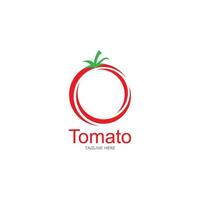 modelo de design de logotipo de tomate. vetor