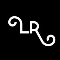 design de logotipo de letra lp. letras iniciais lp logotipo ícone. modelo de design de logotipo mínimo de letra abstrata lp. lo vetor de design de letras com cores pretas. logotipo lp