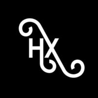 design de logotipo de letra hq em fundo preto. hq conceito de logotipo de letra de iniciais criativas. design de letra hq. hq design de letra branca sobre fundo preto. hq, logotipo hq vetor