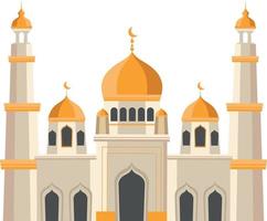 construção de mesquita árabe vetor