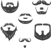 barba e bigode vetor