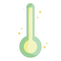 ícone plano de termômetro vetor