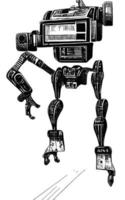 coleção de ficção científica de ativos de arte conceitual de robô vol. 1 vetor