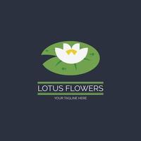 vetor de modelo de design de logotipo de flor de lótus para marca ou empresa e outros