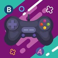 controle de videogame com letras vetor