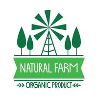 produto orgânico de fazenda natural vetor