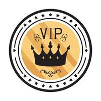 selo vip dourado vetor