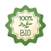 100 por cento bio rendas vetor