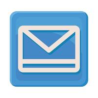 aplicativo de botão de e-mail vetor