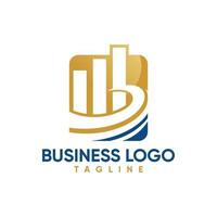 modelo de logotipo de finanças empresariais vetor