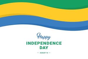 dia da independência do gabão vetor