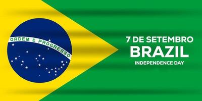 ilustração do dia da independência do brasil vetor