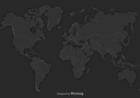 Vector do Mapa Mundial de White Outline