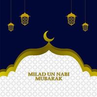 feliz eid milad un nabi mubarak. fundo de design islâmico. adequado para cartão de felicitações, pôster e banner, vetor editável eps 10