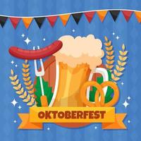 conceito de festa oktoberfest vetor