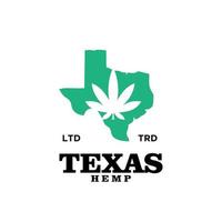 design de logotipo vintage premium de cannabis texas vetor