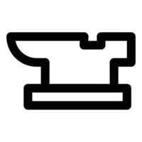 ícone de carga de ferro de estilo de linha com tema de construção vetor