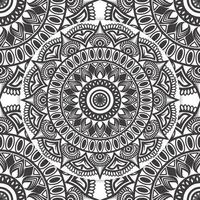 mandala para colorir kdp interior. mandala de página para colorir para adultos. ilustração em vetor padrão mandala. fundo de página para colorir mandala