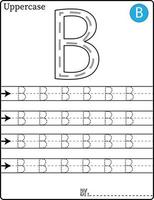 letras de rastreamento do alfabeto passo a passo az escreva a letra lição de escrita do alfabeto para crianças vetor